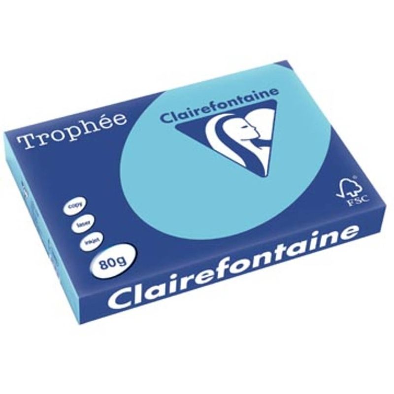 Foto van Clairefontaine trophée pastel a3 helblauw, 80 g, 500 vel