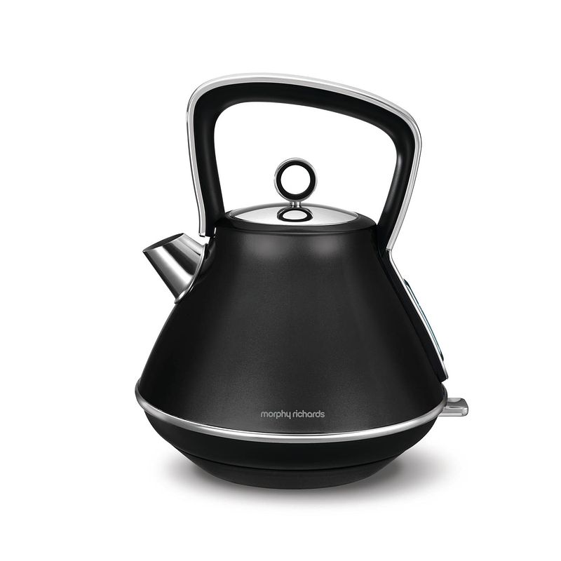 Foto van Morphy richards waterkoker evoke special edition (piramide-vorm) - zwart