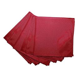 Foto van Wicotex-servetten polyester 40x40cm rood 6 stuks