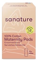 Foto van Sanature 100% cotton maternity pads kraamverband