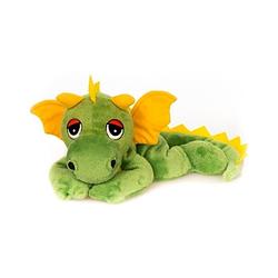 Foto van Magnetron warmte knuffel groene draak 18 cm