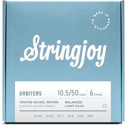 Foto van Stringjoy orbiters 6s balanced light plus 10.5-50 snarenset voor elektrische gitaar