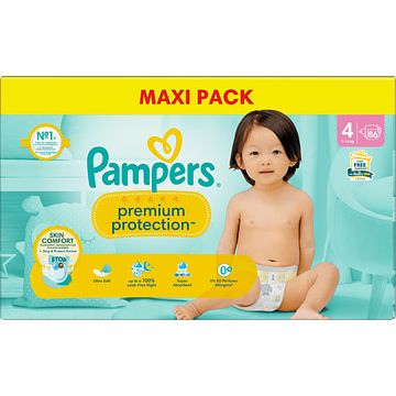 Foto van Pampers premium protection maat 4, 86 luiers aanbieding bij jumbo | 30% korting