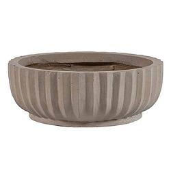 Foto van E'slite - bloempot adelaide round bowl taupe 53x20 cm