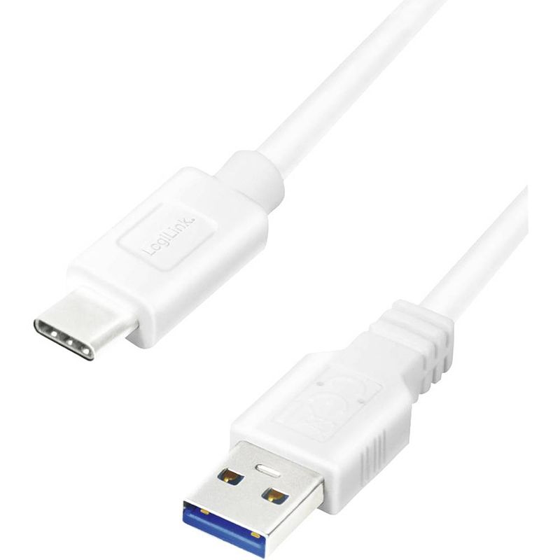 Foto van Logilink usb-kabel usb 3.2 gen1 (usb 3.0 / usb 3.1 gen1) usb-a stekker, usb-c® stekker 1.50 m cu0175