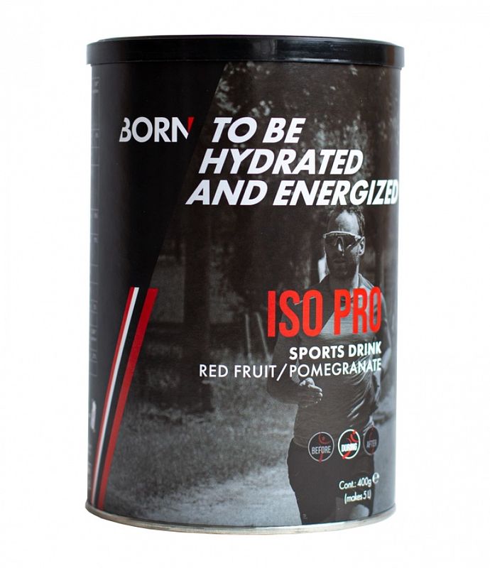 Foto van Born iso pro sports drink - red fruit pomegranate