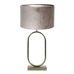 Foto van Light & living jamiri tafellamp - e27 (grote fitting) - goud en zilver