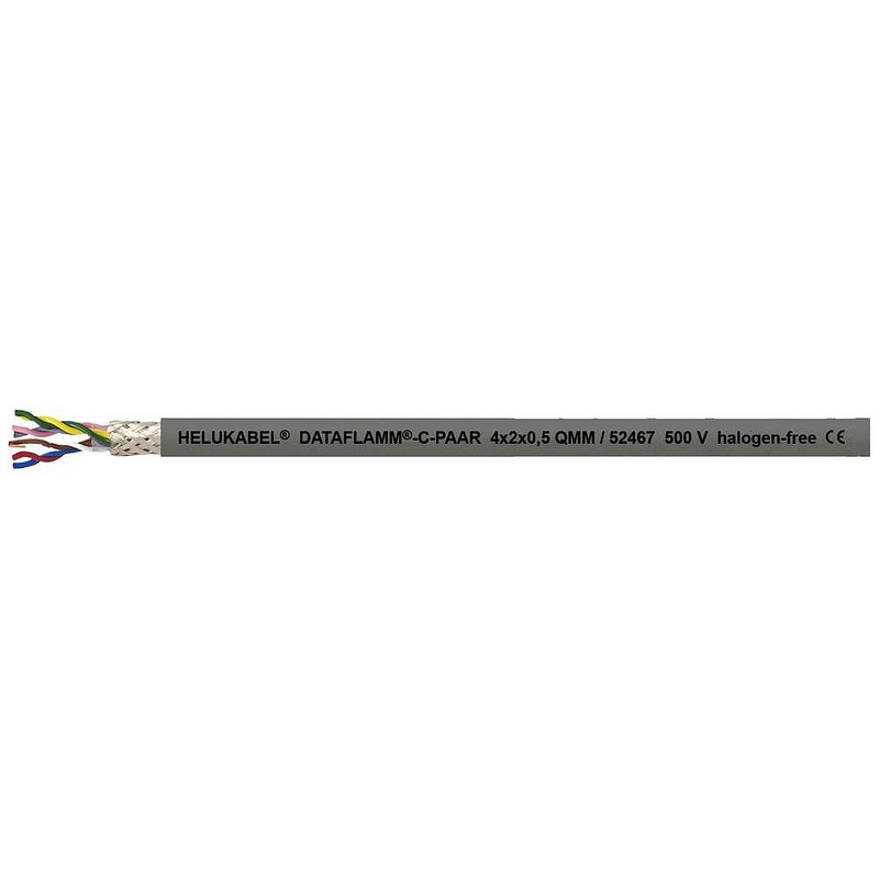 Foto van Helukabel 52435-100 digitale kabel 4 x 0.14 mm² grijs 100 m