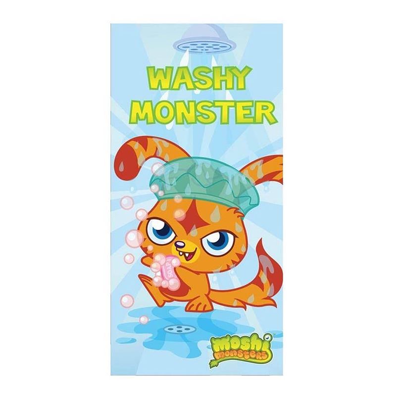 Foto van Moshi monsters strandlaken - 100% katoen - 70x140 cm - blauw