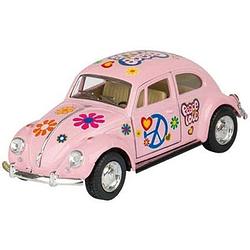 Foto van Goki volkswagen classic beetle (1967) 13 cm roze