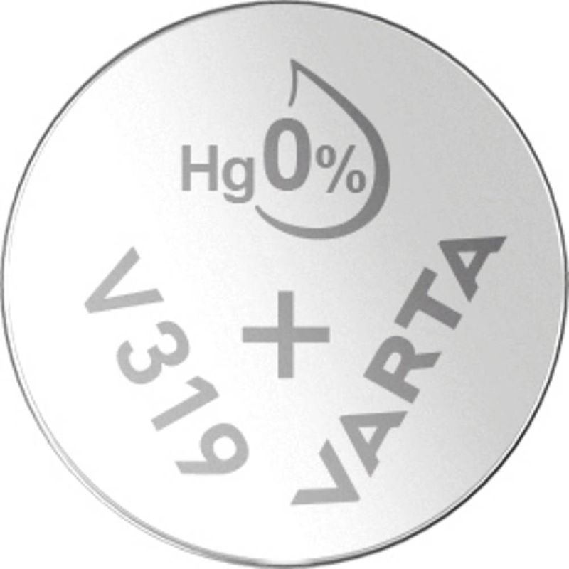 Foto van 319 knoopcel zilveroxide 1.55 v 21 mah varta silver coin v319/sr64 nabli 1 1 stuk(s)