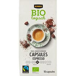 Foto van Jumbo espresso koffiecups biologisch 10 stuks