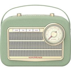 Foto van Nordmende transita 130 tafelradio dab+, vhf (fm) aux, bluetooth, dab+, fm, usb accu laadfunctie, wekfunctie, oplaadbaar groen