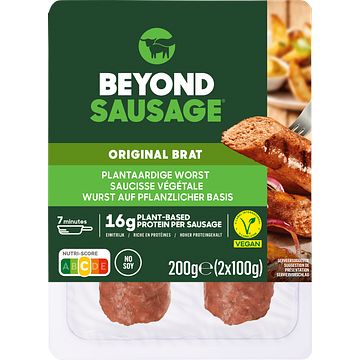 Foto van Beyond sausage plantaardige worst 2 x 100g bij jumbo