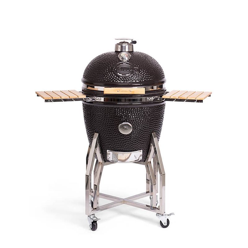 Foto van Xl kamado grill bbq (22 inch) incl. onderstel en zijtafels