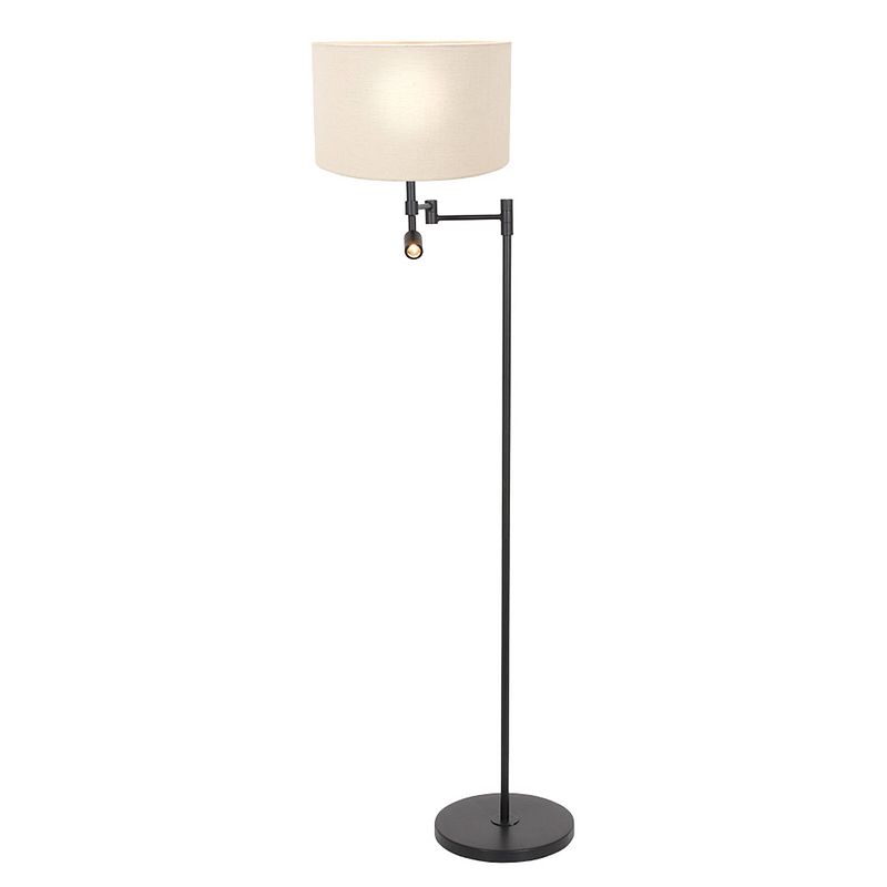 Foto van Steinhauer stang vloerlamp - ø 30 cm - e27 (grote fitting) - wit en zwart