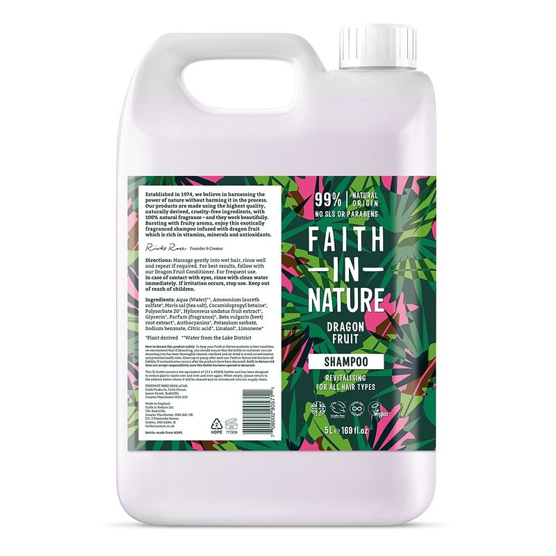 Foto van Faith in nature shampoo dragon fruit navulverpakking