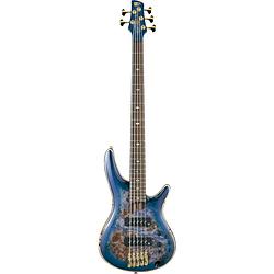 Foto van Ibanez sr2605-cbb premium cerulean blue burst elektrische basgitaar