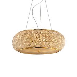 Foto van Ideal lux - pasha's - hanglamp - metaal - e14 - goud