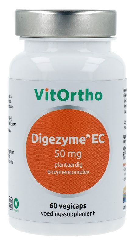 Foto van Vitortho digezyme 50mg capsules