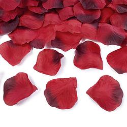 Foto van Rode rozenblaadjes 500x stuks - rozenblaadjes / strooihartjes