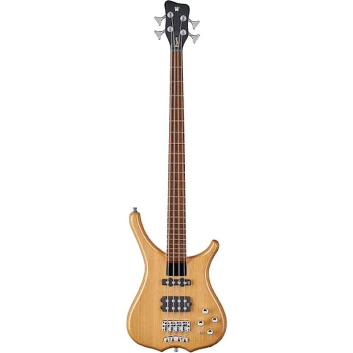 Foto van Warwick rockbass infinity 4-string natural transparent high polish elektrische basgitaar met gigbag