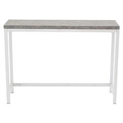 Foto van Rise sidetable 30x110 cm beton decor, wit.