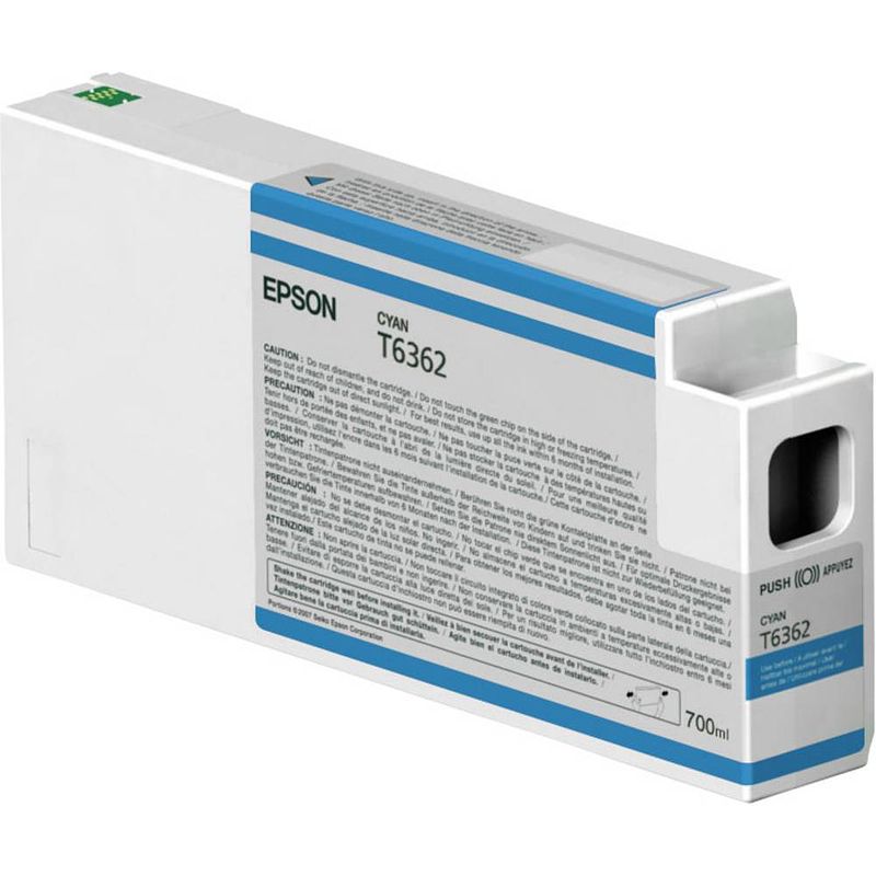 Foto van Epson inkt t6362 origineel cyaan c13t636200