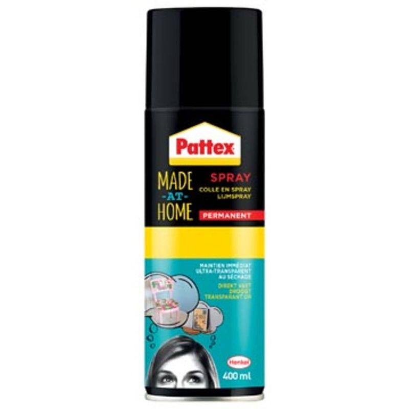 Foto van Pattex made at home lijmspray permanent 400 ml