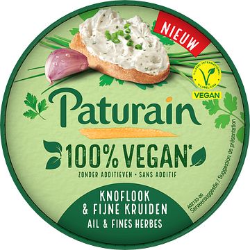 Foto van Paturain vegan knoflijk & fijne kruiden 140g bij jumbo