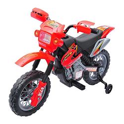 Foto van Elektrische kindermotor - elektrische kinderscooter - speelgoed - rood, zwart - 102 x 53 x 66 cm