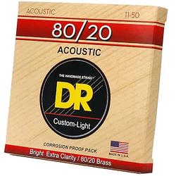 Foto van Dr strings ha-11 hi-beam 11-50 set snaren voor akoestische westerngitaar