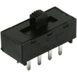 Foto van C & k switches schuifschakelaar 125 v 4 a 2x aan/(aan) 1 stuk(s) bulk