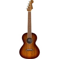 Foto van Fender california coast rincon tenor ukelele aged cognac sunburst met gigbag