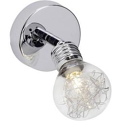 Foto van Brilliant bulb 21210/15 wandschijnwerper g9 28 w led chroom