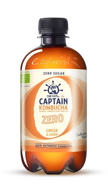 Foto van Captain kombucha ginger lemon zero