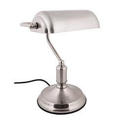 Foto van Leitmotiv bank bureaulamp staal