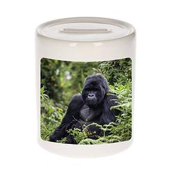 Foto van Dieren foto spaarpot gorilla 9 cm - gorilla apen spaarpotten jongens en meisjes - spaarpotten