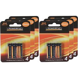 Foto van Powerful batterijen - aaa type - 24x stuks - alkaline - minipenlites aaa batterijen
