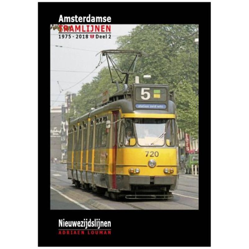 Foto van Nieuwezijdslijnen - amsterdamse tramlijnen 1975 -