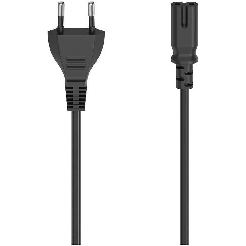 Foto van Hama stroomsnoer euro plug 1.5 meter kabel zwart