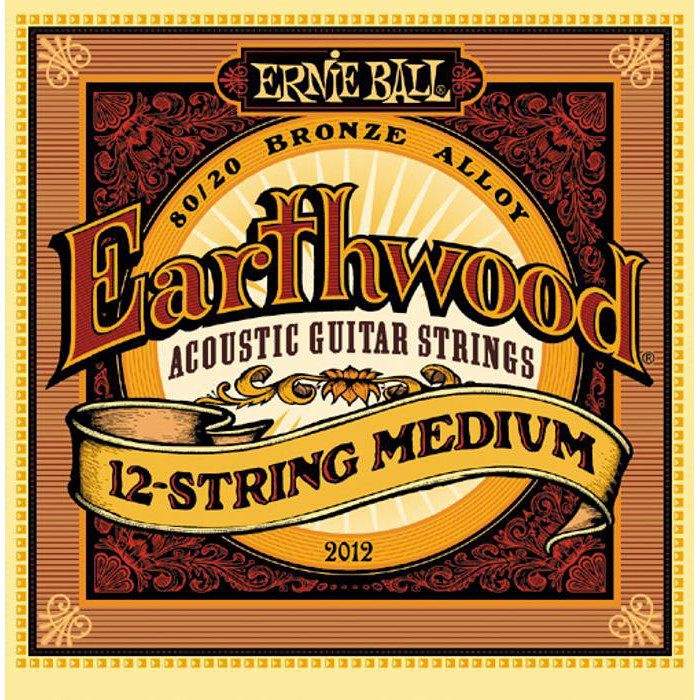 Foto van Ernie ball 2012 earthwood 80/20 bronze medium 12 snaren