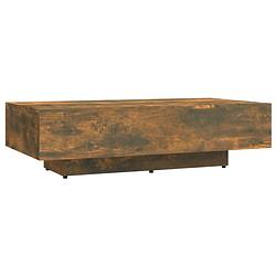 Foto van The living store salontafel gerookt eiken - 115 x 60 x 31 cm - modern design