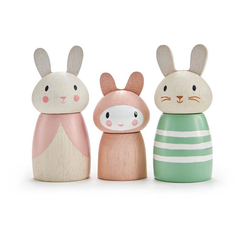 Foto van Tender leaf toys speelfiguren bunny tales junior hout 3-delig