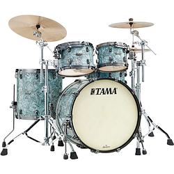 Foto van Tama mr42tzbns-slw starclassic maple sky blue swirl 4d. shellset black hardware