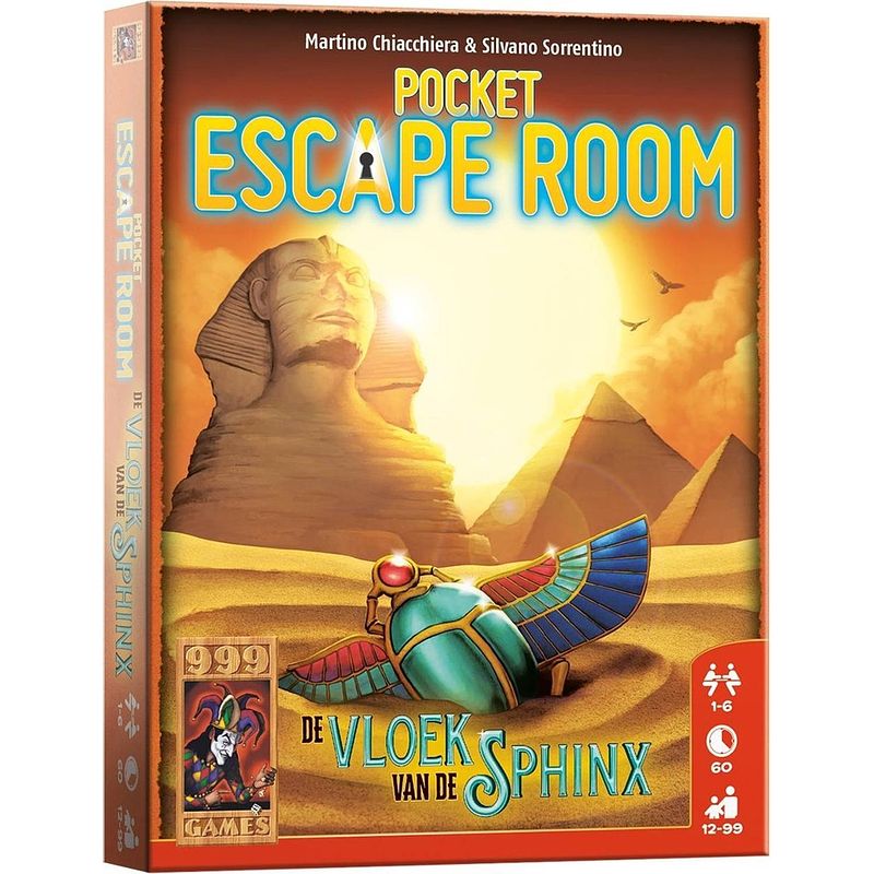 Foto van 999 games kaartspel pocket escape room: de vloek van de sphinx