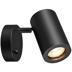 Foto van Slv slv 1000729 wandlamp gu10 zwart