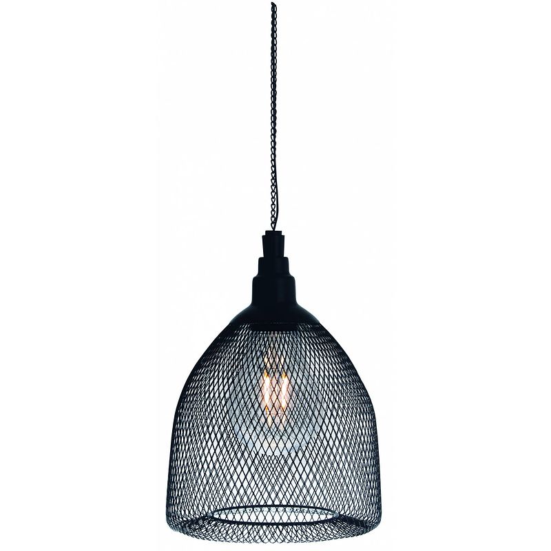 Foto van Luxform hanglamp salsa solar 17 x 25 cm staal zwart