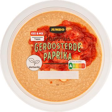 Foto van Jumbo hummus geroosterde paprika 200g aanbieding bij jumbo | 3 voor 6.00