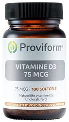 Foto van Proviform vitamine d3 75mcg softgels